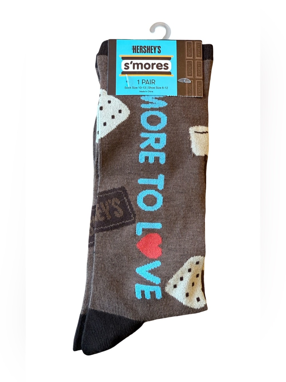Hershey’s S’mores Crew Socks NWT Chocolate Novelty Shoe Size 6-12